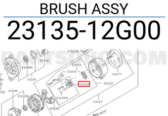 Nissan 2313512G00 BRUSH ASSY