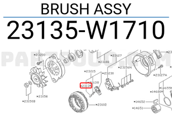 Nissan 23135W1710 BRUSH ASSY