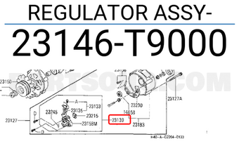 Nissan 23146T9000 REGULATOR ASSY