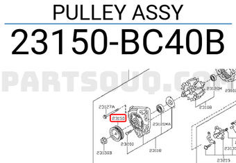 Nissan 23150BC40B PULLEY ASSY