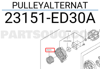 Nissan 23151ED30A PULLEYALTERNAT