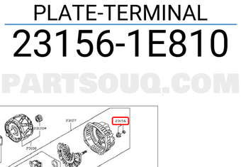 Nissan 231561E810 PLATE-TERMINAL