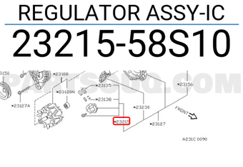 Nissan 2321558S10 REGULATOR ASSY-IC