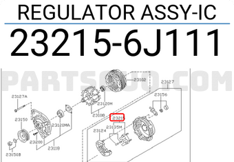 Nissan 232156J111 REGULATOR ASSY-IC
