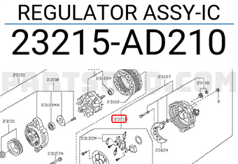 Nissan 23215AD210 REGULATOR ASSY-IC
