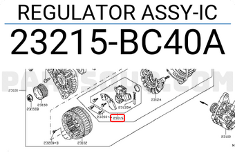 Nissan 23215BC40A REGULATOR ASSY-IC