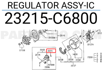 Nissan 23215C6800 REGULATOR ASSY-IC