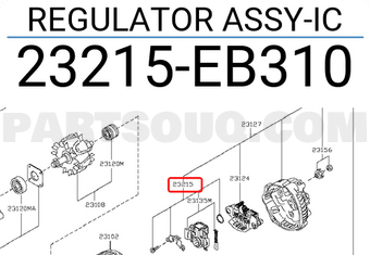 Nissan 23215EB310 REGULATOR ASSY-IC