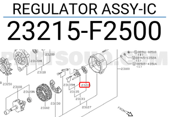 Nissan 23215F2500 REGULATOR ASSY-IC