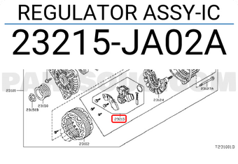 Nissan 23215JA02A REGULATOR ASSY-IC