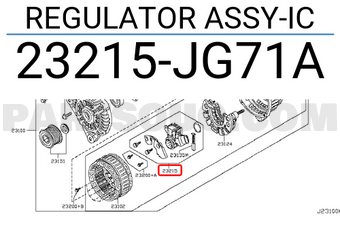 Nissan 23215JG71A REGULATOR ASSY-IC