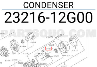 Nissan 2321612G00 CONDENSER