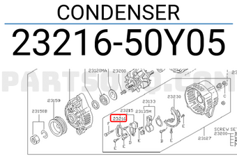 Nissan 2321650Y05 CONDENSER