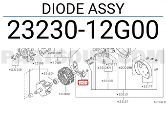 Nissan 2323012G00 DIODE ASSY