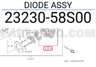 Nissan 2323058S00 DIODE ASSY