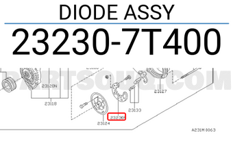 Nissan 232307T400 DIODE ASSY