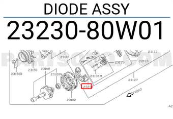 Nissan 2323080W01 DIODE ASSY