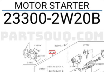 Nissan 233002W20B MOTOR STARTER