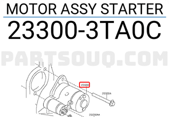 Nissan 233003TA0C MOTOR ASSY STARTER