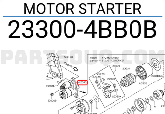 Nissan 233004BB0B MOTOR STARTER