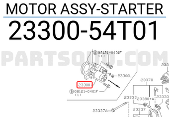 Nissan 2330054T01 MOTOR ASSY-STARTER