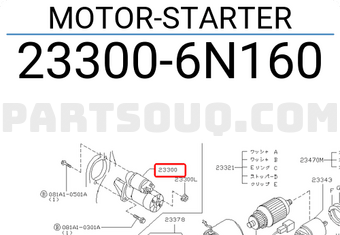 Nissan 233006N160 MOTOR-STARTER