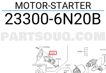 Nissan 233006N20B MOTOR-STARTER