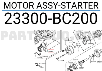 Nissan 23300BC200 MOTOR ASSY-STARTER