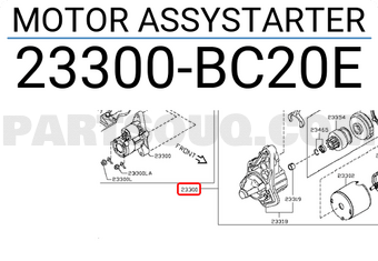 Nissan 23300BC20E MOTOR ASSYSTARTER
