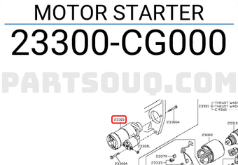 Nissan 23300CG000 MOTOR STARTER