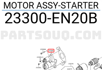Nissan 23300EN20B MOTOR ASSY-STARTER