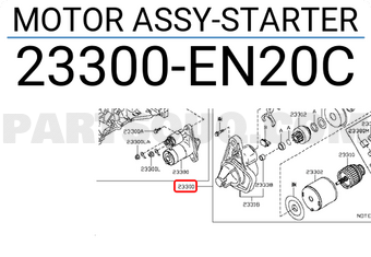 Nissan 23300EN20C MOTOR ASSY-STARTER