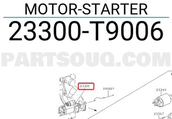 Nissan 23300T9006 MOTOR-STARTER
