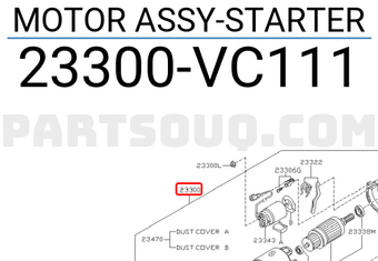 Nissan 23300VC111 MOTOR ASSY-STARTER