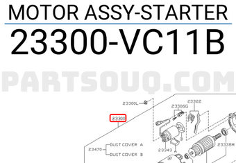 Nissan 23300VC11B MOTOR ASSY-STARTER