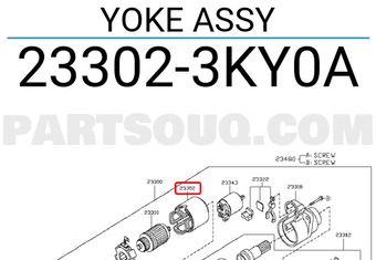 Nissan 233023KY0A YOKE ASSY