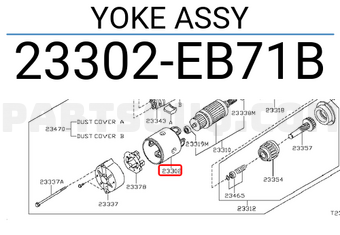 Nissan 23302EB71B YOKE ASSY
