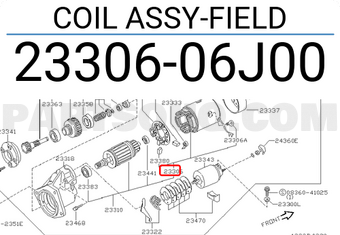 Nissan 2330606J00 COIL ASSY-FIELD
