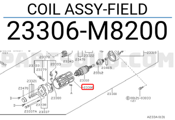 Nissan 23306M8200 COIL ASSY-FIELD