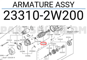 Nissan 233102W200 ARMATURE ASSY
