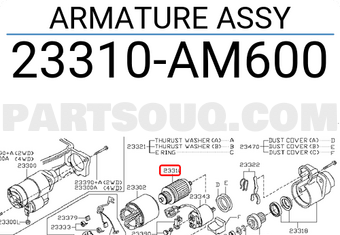 Nissan 23310AM600 ARMATURE ASSY