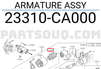 Nissan 23310CA000 ARMATURE ASSY