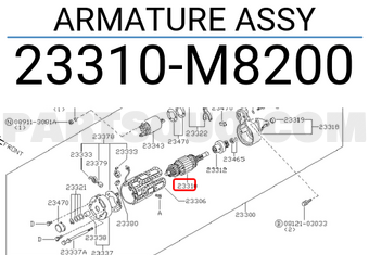Nissan 23310M8200 ARMATURE ASSY