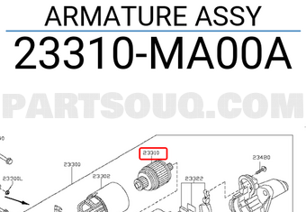 Nissan 23310MA00A ARMATURE ASSY