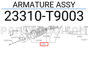 Nissan 23310T9003 ARMATURE ASSY
