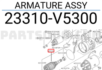 Nissan 23310V5300 ARMATURE ASSY