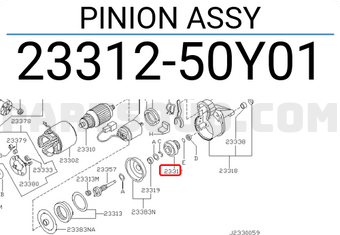 Nissan 2331250Y01 PINION ASSY