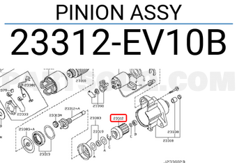 Nissan 23312EV10B PINION ASSY