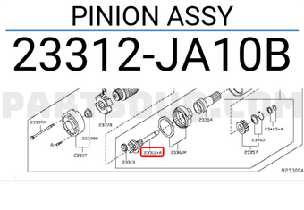 Nissan 23312JA10B PINION ASSY