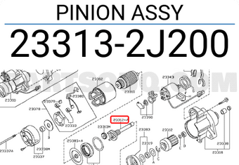 Nissan 233132J200 PINION ASSY